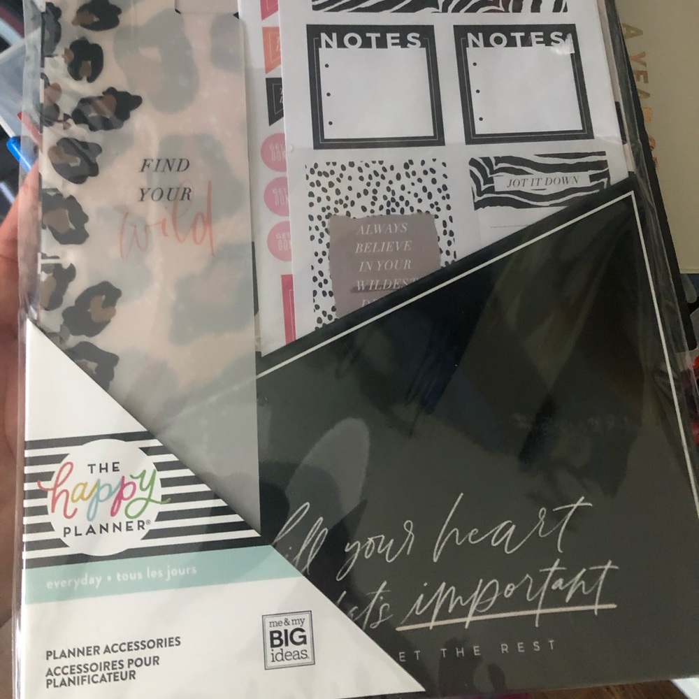 The Happy Planner Cheetah Accessories